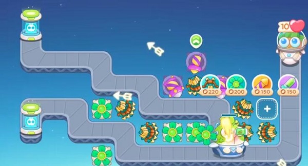 《保衛蘿卜4》太空穿越第1關滿星攻略