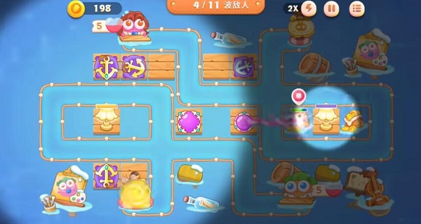 《保衛(wèi)蘿卜4》阿波尼克號第49關(guān)滿星通關(guān)技巧攻略分享