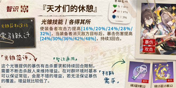 崩壞星穹鐵道黑塔光錐選擇推薦