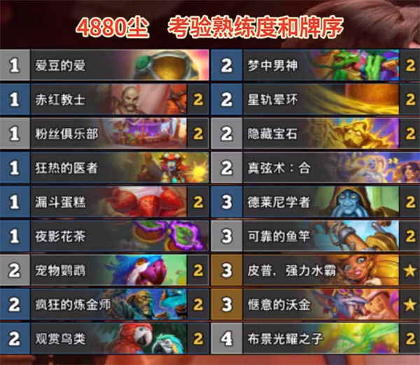 爐石傳說心火牧卡組玩法